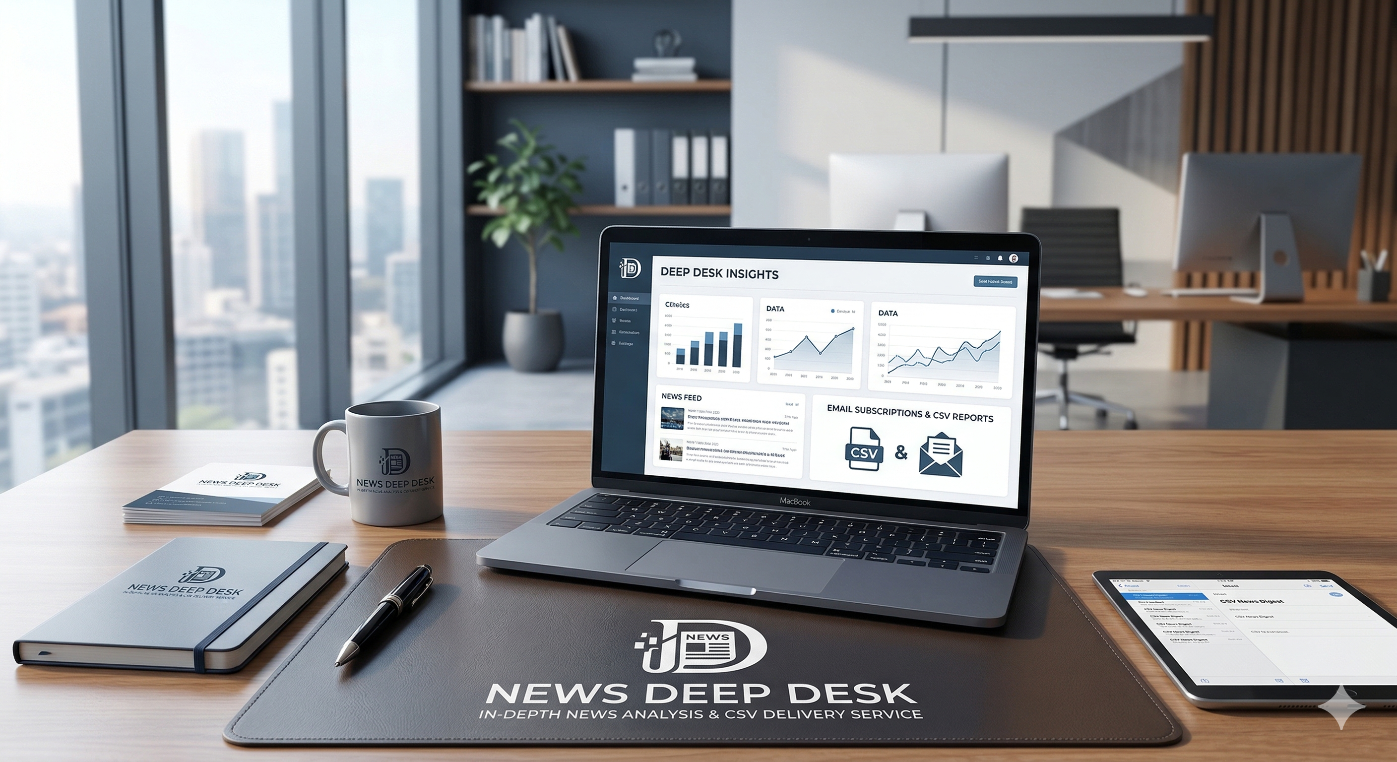 NEWS DEEP DESK 브랜드 소개 이미지